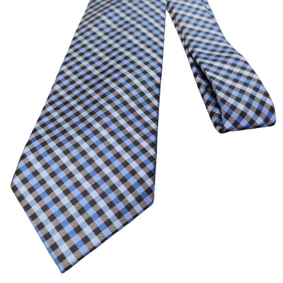 Pierre Cardin Black and Blue Tie - Picture 2 of 7